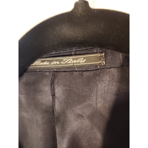 Ermenegildo Zegna Mens Wool Blazer Sport Coat Jacket Size 50 Navy Stripped - Picture 7 of 13